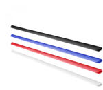  Bagheta din plastic pentru legat documente, 6 mm, 50 buc/set rosu