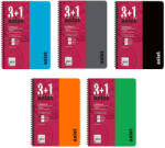 Keskin Color Caiet cu spirala A5, 100 file, 4 sectiuni, coperta plastic, KESKIN COLOR Asist
