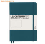 LEUCHTTURM1917 Caiet cu elastic A5, 125 file, velin, LEUCHTTURM1917 verde pacific