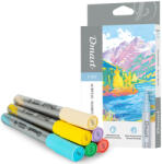DMAST Marker vopsea acrilica 2 mm, culori metalizate pastel, DMAST by Pebeo, 6 culori/set