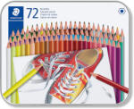 STAEDTLER Creioane colorate hexagonale 72 culori/set STAEDTLER, cutie metal