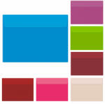 DACO Plic color pentru felicitari 130 x 180 mm, 25 buc/set, DACO fucsia