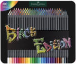 Faber-Castell Creioane colorate 100 buc/set FABER-CASTELL Black Edition, FC116490, cutie metal