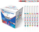 S-COOL Marker varf pensula cu vopsea acrilica S-COOL SC3014, 36 culori/set