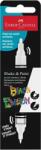 Faber-Castell Marker vopsea acrilica cu 2 capete FABER CASTELL Shake and Paint White
