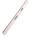 DONAU Rigla din plastic transparent 30 cm DONAU