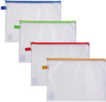 DELI Mapa plastic A4 cu fermoar, 335x252 mm, DELI Mesh 5596