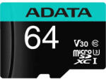 ADATA microSDXC Premier Pro 64GB UHS-I/U3/V30 (AUSDX64GUI3V30SA2)
