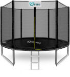 INLEA PREMIUM Jump Trambulin külső védőhálóval 305 cm - fekete (IN02-0011)