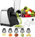 Nictemaw Robot de bucatarie electric 250W, 5-in-1, cu lame interschimbabile pentru legume si branzeturi (55271)