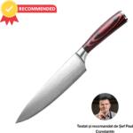 AKORA Cutit profesional - Chef, otel japonez HRC 60 calire laser, maner Delux Pakka (CPBSE-21PRO)