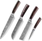 AKORA Set 4 cutite profesional serie japonia, otel japonez HRC 60 calire manuala, maner Delux Pakka (KP-K1069-35)