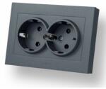 OVIVO Priza Schuko Dubla ST Grano Met Ovivo OV00181 (OV00181)