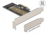 Delock PCI Express x4-kártya - 1 x belső NVMe M. 2 Key M 80 mm - alacsony profilú formatényező (DL90047) (DL90047)