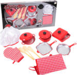 MalPlay Konyhai eszköz készlet + kötény + fejfedő