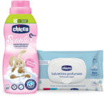 Chicco öblítő koncentrátum 750ml Virágok illata, Delicate Flowers + Ajándék 72 db-os Chicco nedves törlőkendővel