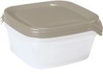 Keter "FRESH&GO" SZÖGLETES ÉTELTARTÓ SZETT 3x0, 8L - Bézs/ átlátszó