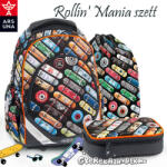 Ars Una iskolatáska 3 részes SZETT - Rollin' Mania (AU-F1) (5993120013928SZ3)