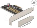 Delock PCI Express x4-kártya - 1 x belső NVMe M. 2 Key M 80 mm - alacsony profilú formatényező (90047) - ipon