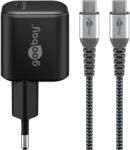 Goobay TRA SET USB-C PD GaN 65W 1 Port 1.0m textil PL (74774)