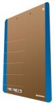 DONAU Clipboard dublu A4, carton 900gsm, colturi rotunjite, DONAU Life - margine albastra (DN-2710001FSC-10)
