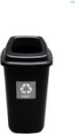 Plafor Cos plastic reciclare selectiva, capacitate 45l, PLAFOR Sort - negru cu capac negru - altele (PL-680-08) Cos de gunoi