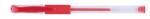 Office Products Pix transparent cu gel, cu rubber grip, varf 0.5mm, Office Products - rosu (OF-17025811-04)
