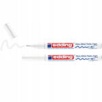 edding Set marker ulei Edding 751, alb, varf rotund 1-2mm, 2 bucati (4-751-2-1049)