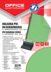 Office Products Coperta plastic PVC, 200 microni, A4, 100/top Office Products - verde transparent (OF-20222015-02)