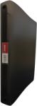 Optima - prod din plastic Caiet mecanic 4 inele - D16mm, coperti flexibile PP, Optima Flex - negru transparent (OP-516501615)