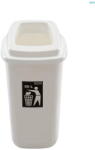 Plafor Cos plastic, capacitate 28l, PLAFOR Sort - alb cu capac alb (PL-683-07) Cos de gunoi