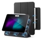 ESR REBOUND MAGNET tok álló, bőr hatású (aktív FLIP, mágneses, TRIFOLD, asztali tartó, ceruza tartó) FEKETE Apple IPAD Air 13 (2025) / IPAD (GP-158501) - aqua