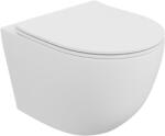 Lavita Sofi Slim vas wc cu capac soft-close agăţat fără margine cu spălare turbionară alb mat 5900378344001 (5900378344001)