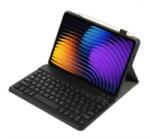 Gigapack Tok álló, bőr hatású (FLIP, bluetooth billentyűzet, asztali tartó, QWERTY, angol nyelvű) FEKETE Xiaomi Pad 7 / Pad 7 Pro (GP-169156) (GP-169156) - aqua