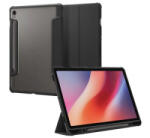Spigen ULTRA HYBRID PRO tok álló, bőr hatású (FLIP, oldalra nyíló, TRIFOLD, asztali tartó, ceruza tartó) FEKETE Samsung Galaxy Tab S10 FE (ACS09498)