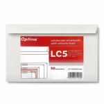 Optima Plicuri Optima Plic C5 (162x229mm), lipire siliconica, 50 buc/set, deschidere pe latura mare, Optima - alb (OP-5900WC5-50LS)