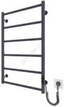 Mario Radiators Радиатор за баня тип стълба CLASSIC 110W/230V 81x52 cm неръждаема стомана/антрацит десен (MR0082)