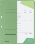 Leitz Dosar cu sina Leitz 1/2, carton, A4, cu capse, 170 coli, verde (L-37400055) - forit