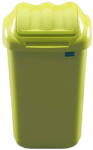 Plafor Cos plastic cu capac batant, pentru reciclare selectiva, capacitate 50l, PLAFOR Fala - verde (PL-655-02) Cos de gunoi