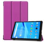 Gigapack Tok álló, bőr hatású (FLIP, oldalra nyíló, TRIFOLD asztali tartó funkció) LILA [Lenovo Tab M8 (TB-8505X) LTE]