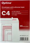 Optima Plicuri Optima Plic C4 (324x229mm), lipire siliconica, 25 buc/set, Optima - alb (OP-5900WC4-25)