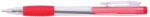 Office Products Pix cu mecanism, rubber grip, varf 0.7mm, Office Products - rosu (OF-17015611-04) - forit