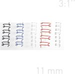 Opus Spire metalice 11mm, pas 3: 1", 100 buc/cutie, OPUS - alb (OP-3A11BIA100)