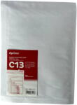 Optima Plicuri Optima Plic antisoc C13, 170x225mm - ext. , 150x215mm - int. , lipire siliconica, 10 buc/set, Optima - alb (OP-5800-C13)