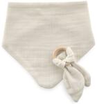 BabyJem Bavetă bandana cu inel gingival BabyJem - Ecru (736) Bavata