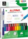 Alpino Pix cu gel, varf 0.7 mm, 12 culori/set, Alpino Dot (MS-BB000500)