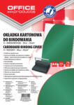 Office Products Coperta carton lucios 250g/mp, A4, 100/top, Office Products - verde (OF-20232515-02)