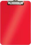 Leitz Clipboard LEITZ WOW, simplu, PS, A4, 100 coli, rosu (L-39710026) - forit