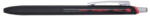 PENAC Pix PENAC X-Beam XBM-107, rubber grip, 0.7mm, clema metalica, corp negru - scriere rosie (P-BP0207-RD-02)