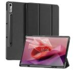Dux Ducis DOMO tok álló, bőr hatású fekete Lenovo Tab P12 (TB370) (GP-149358) (GP-149358)